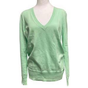 Mint green V-neck sweater. Lightweight. Perfect condition